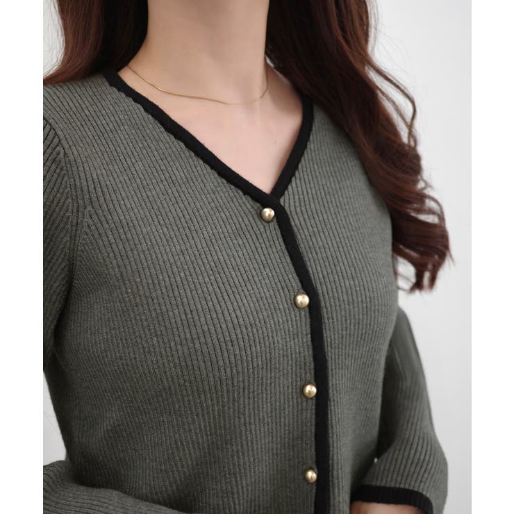 AGNONA アニオナ カシミア バイカラー カーディガン AGNONA アニオナ カシミア バイカラー カーディガン - メルカリ