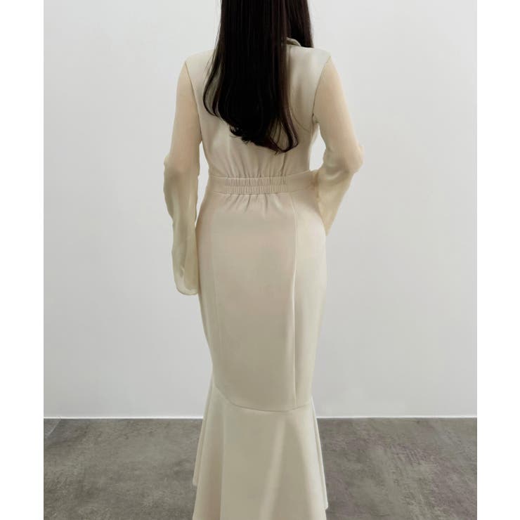 CENEA シアートップス＋テーラードマーメイドジャンパースカートset | JUNOAH | 詳細画像12 