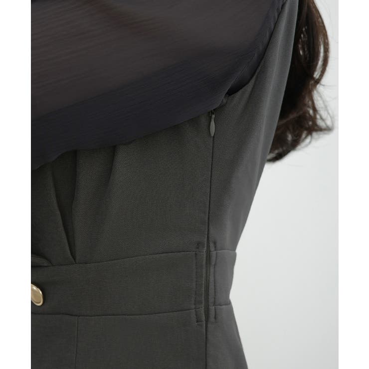 CENEA シアートップス＋テーラードマーメイドジャンパースカートset | JUNOAH | 詳細画像17 