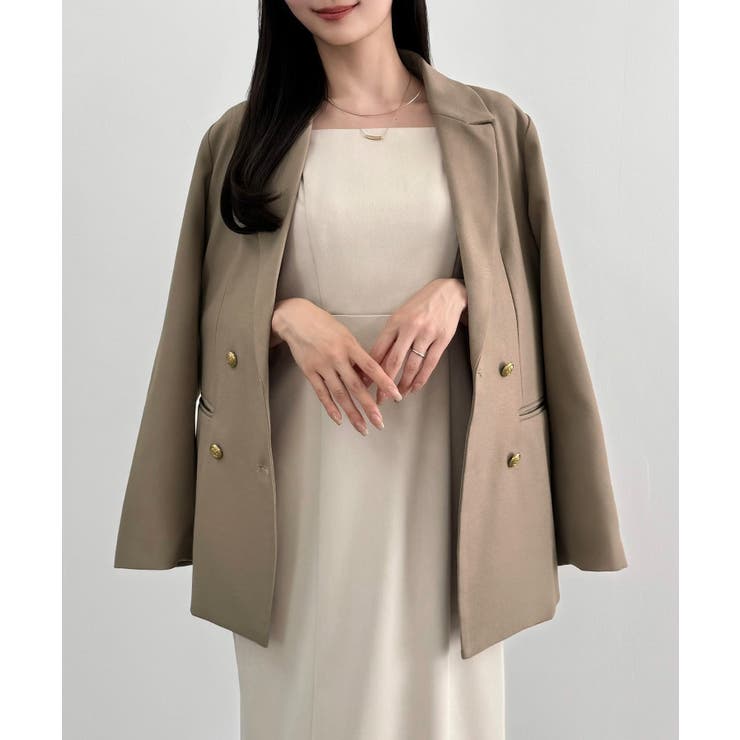 CENEA バックレースアップテーラードジャケット | JUNOAH | 詳細画像11 