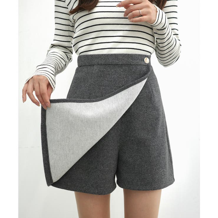 新品♢未使用　IENA ラップスカート風スカッツ IENA】ラップスカート風スカッツ