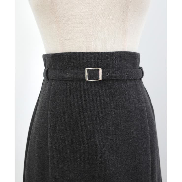 CENEA スリットジップIラインスカート(伸縮あり、あったか生地、裏地なし) | JUNOAH | 詳細画像13 