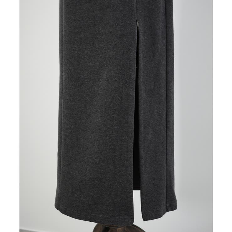 CENEA スリットジップIラインスカート(伸縮あり、あったか生地、裏地なし) | JUNOAH | 詳細画像15 