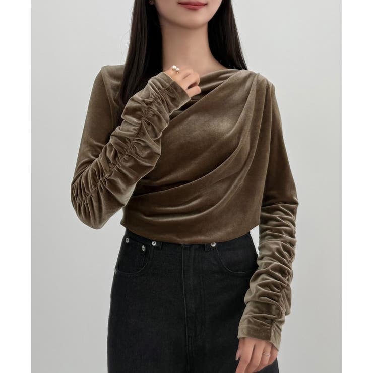 CENEA ドレープベロアトップス | JUNOAH | 詳細画像10 