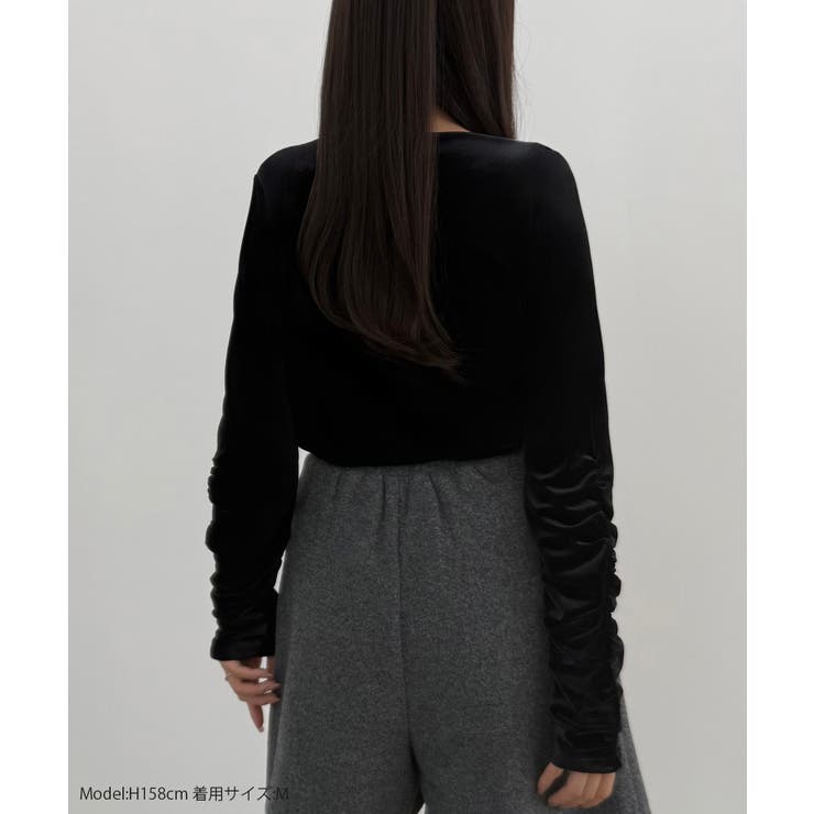 CENEA ドレープベロアトップス | JUNOAH | 詳細画像2 