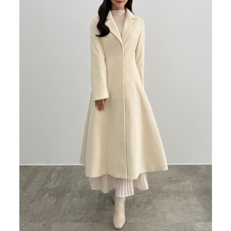 アイボリー | CENEA ウエストシェイプシングルチェスターコート | JUNOAH