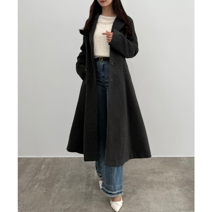 CENEA ウエストシェイプシングルチェスターコート[品番：AMTW0012711