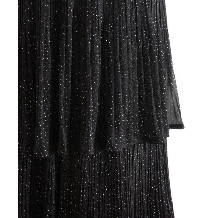 CENEA ラメチュールプリーツティアードスカート | JUNOAH | 詳細画像3 