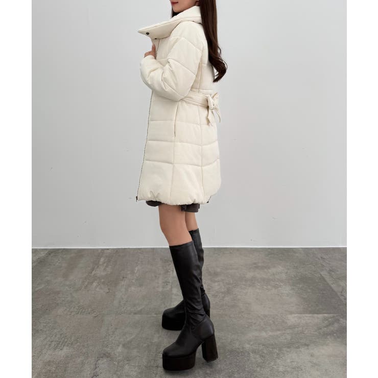 CENEA 2wayフロントジップミドル中綿コート[品番：AMTW0012752