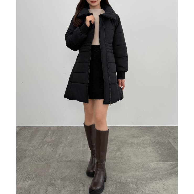 CENEA 2wayフロントジップミドル中綿コート[品番：AMTW0012752