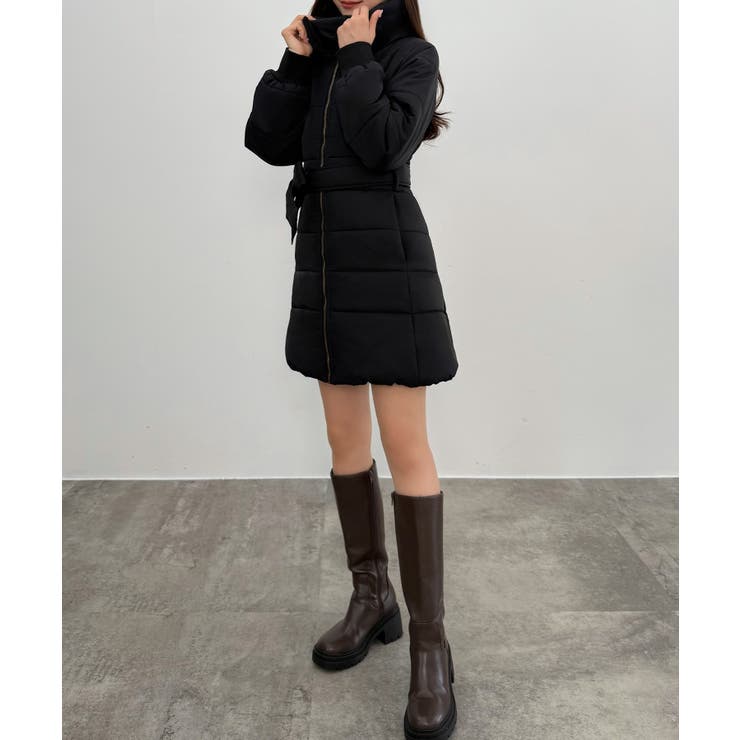 CENEA 2wayフロントジップミドル中綿コート[品番：AMTW0012752