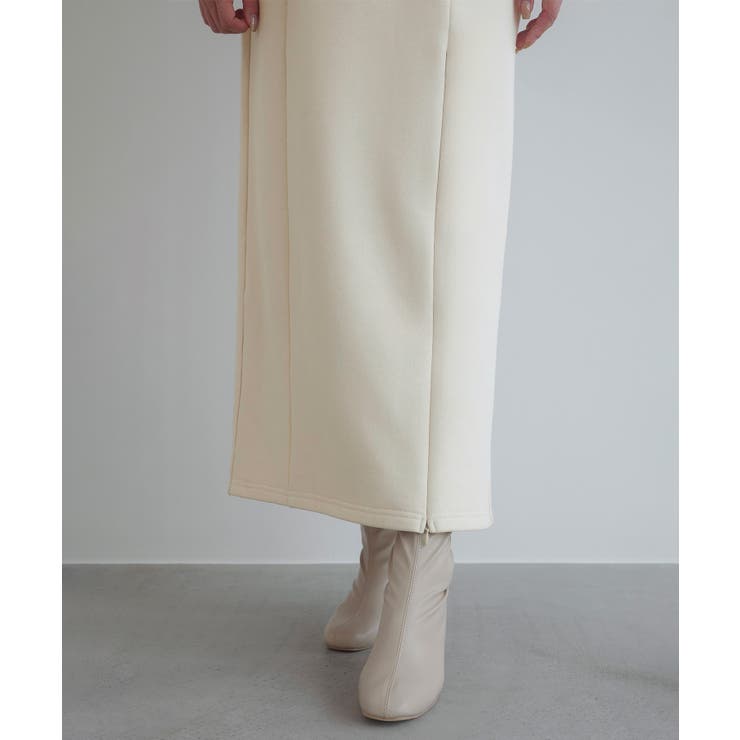 CENEA 裏起毛裾ファスナーIラインワンピース | JUNOAH | 詳細画像8 