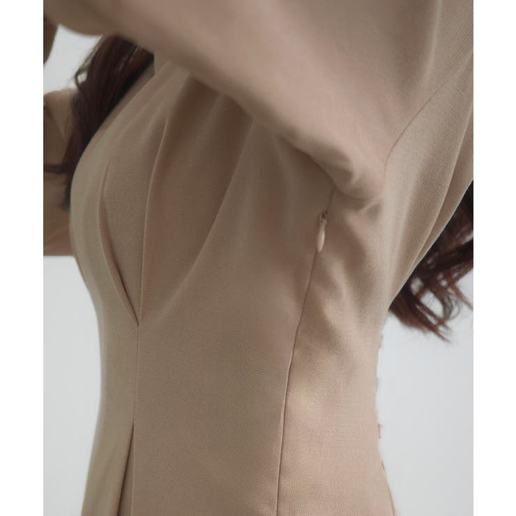 CENEA バックレースアップスクエアネックワンピース | JUNOAH | 詳細画像6 