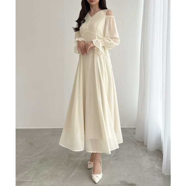 CENEA キャンディースリーブシアーコルセットワンピース | JUNOAH | 詳細画像12 