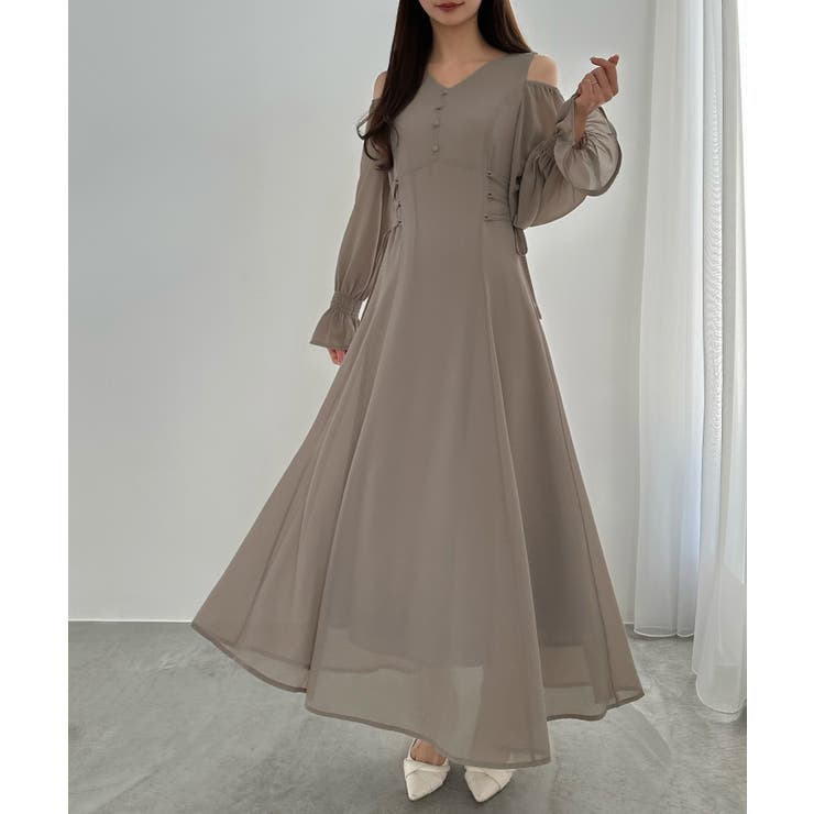 CENEA キャンディースリーブシアーコルセットワンピース | JUNOAH | 詳細画像24 