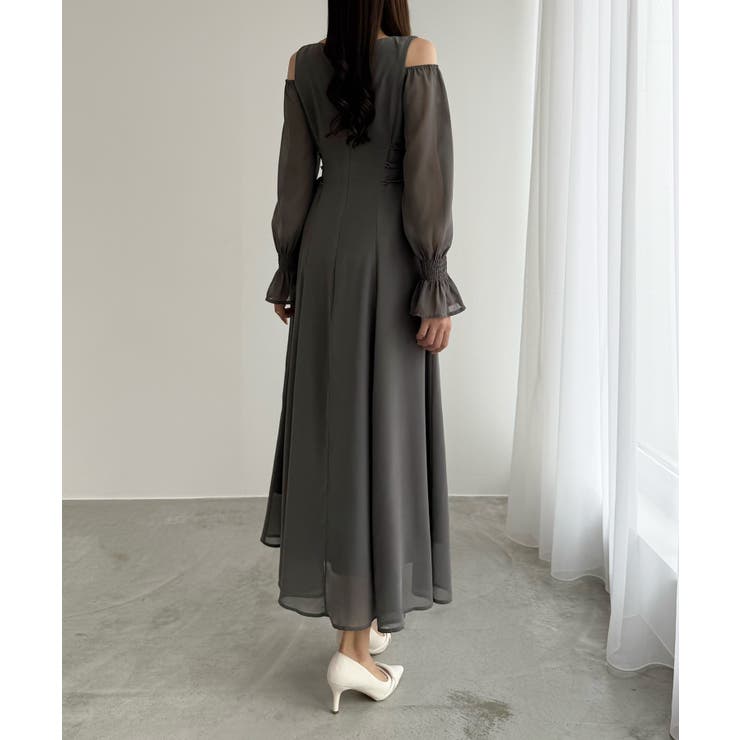 CENEA キャンディースリーブシアーコルセットワンピース | JUNOAH | 詳細画像8 