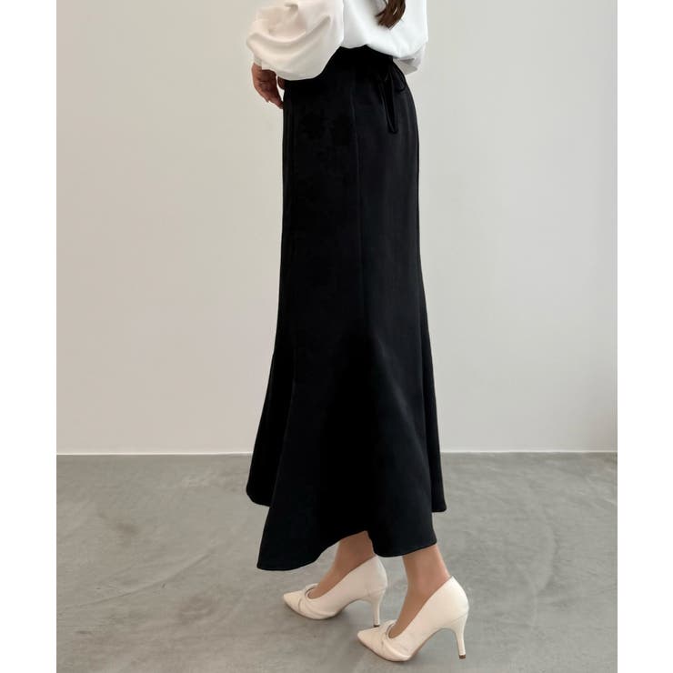 CENEA ハイウエストレースアップジャガードマーメイドスカート | JUNOAH | 詳細画像13 