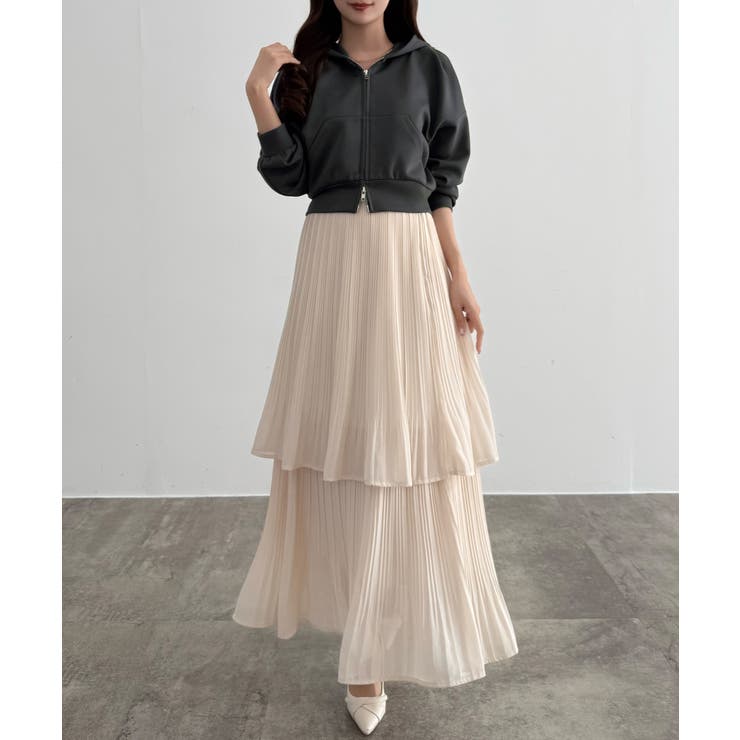 CENEA ショートパーカー＋マーメイドキャミワンピースＳＥＴ | JUNOAH | 詳細画像14 