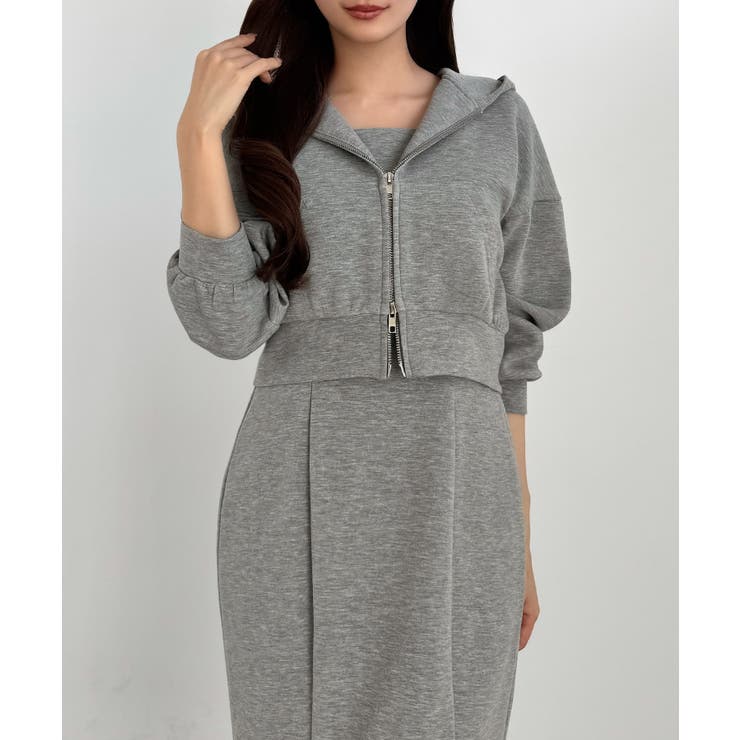 CENEA ショートパーカー＋マーメイドキャミワンピースＳＥＴ | JUNOAH | 詳細画像21 