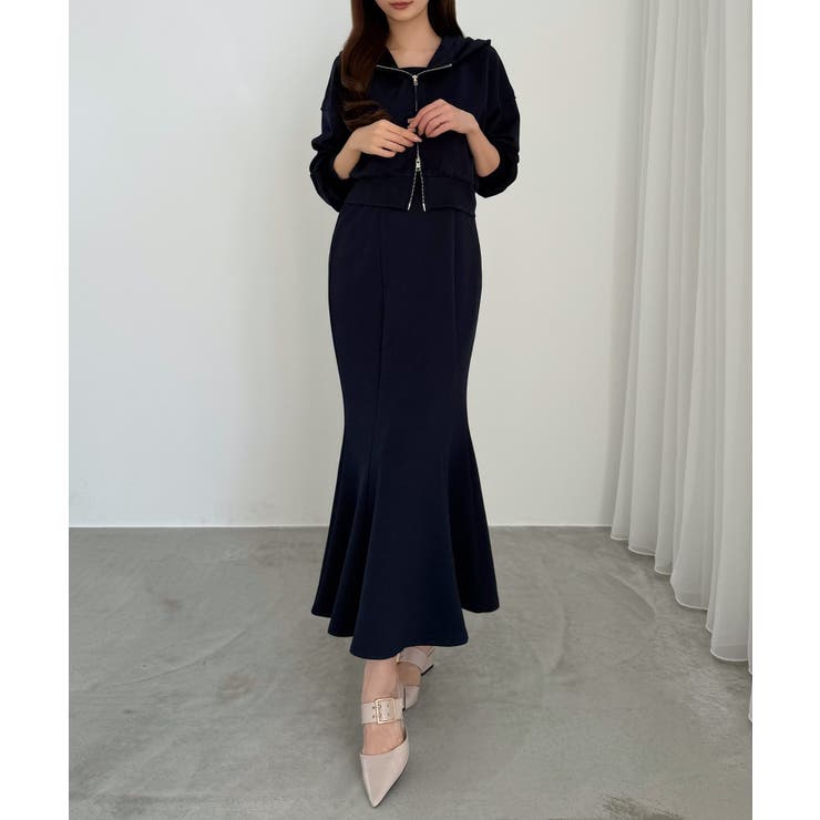 CENEA ショートパーカー＋マーメイドキャミワンピースＳＥＴ | JUNOAH | 詳細画像22 