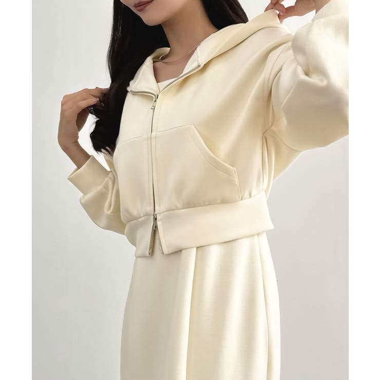 CENEA ショートパーカー＋マーメイドキャミワンピースＳＥＴ | JUNOAH | 詳細画像4 