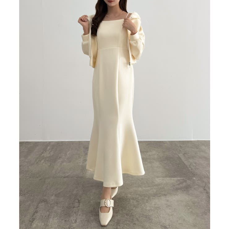 CENEA ショートパーカー＋マーメイドキャミワンピースＳＥＴ | JUNOAH | 詳細画像5 