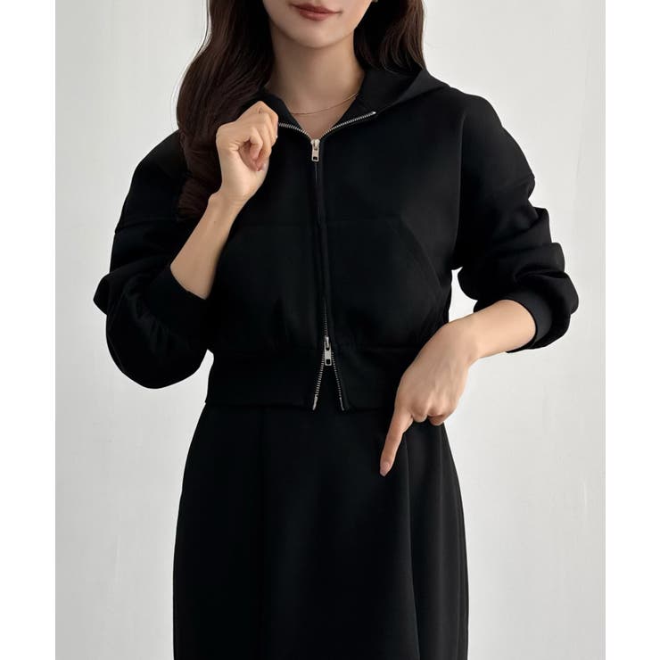 CENEA ショートパーカー＋マーメイドキャミワンピースＳＥＴ | JUNOAH | 詳細画像6 