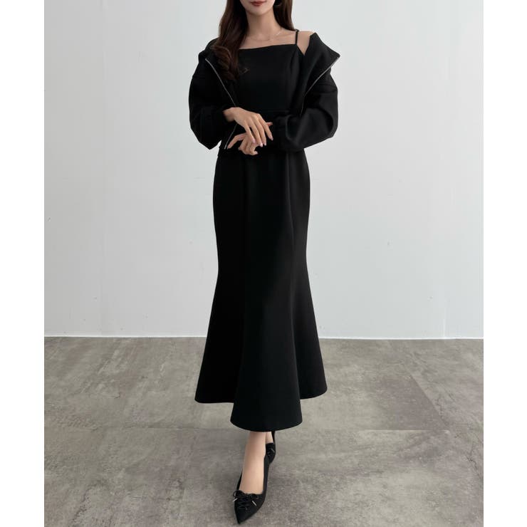 CENEA ショートパーカー＋マーメイドキャミワンピースＳＥＴ | JUNOAH | 詳細画像9 