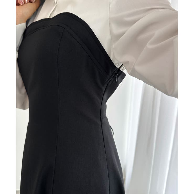 シャツドッキングフレアワンピース | JUNOAH | 詳細画像5 