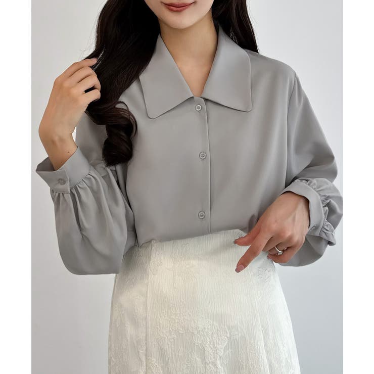 CENEA 【リボン取り外し可能】ボウタイブラウス | JUNOAH | 詳細画像16 