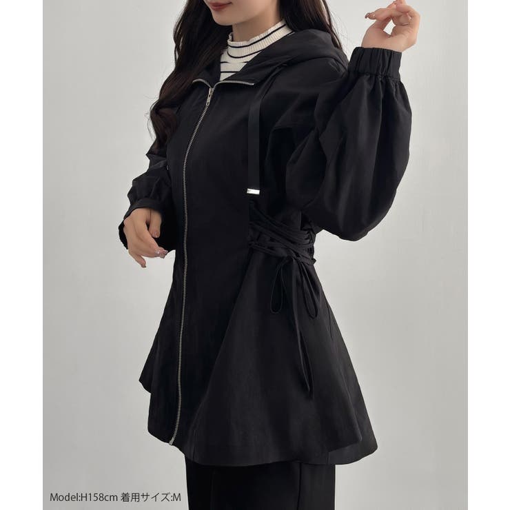 CENEA サイドレースアップマウンテンパーカー | JUNOAH | 詳細画像2 