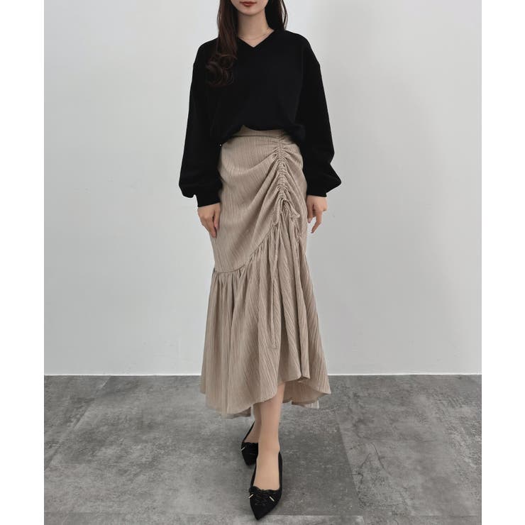 CENEA ドロストギャザーフレアスカート | JUNOAH | 詳細画像10 