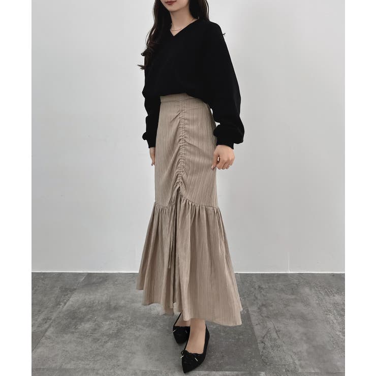 CENEA ドロストギャザーフレアスカート | JUNOAH | 詳細画像12 