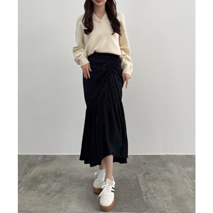 CENEA ドロストギャザーフレアスカート | JUNOAH | 詳細画像4 