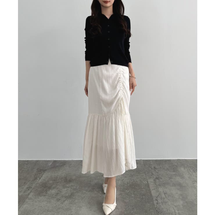 CENEA ドロストギャザーフレアスカート | JUNOAH | 詳細画像5 