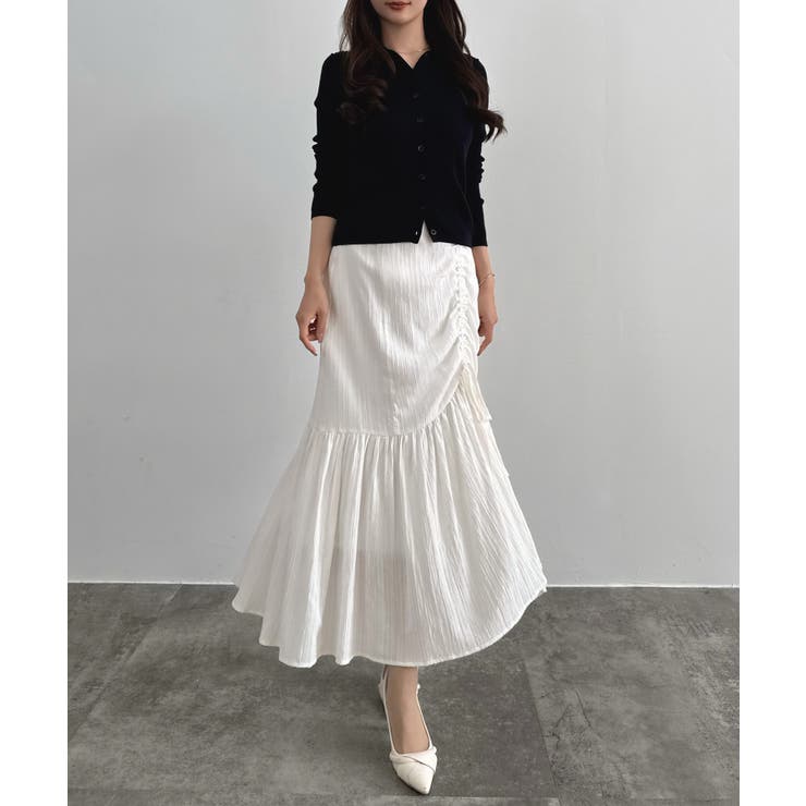 CENEA ドロストギャザーフレアスカート | JUNOAH | 詳細画像6 