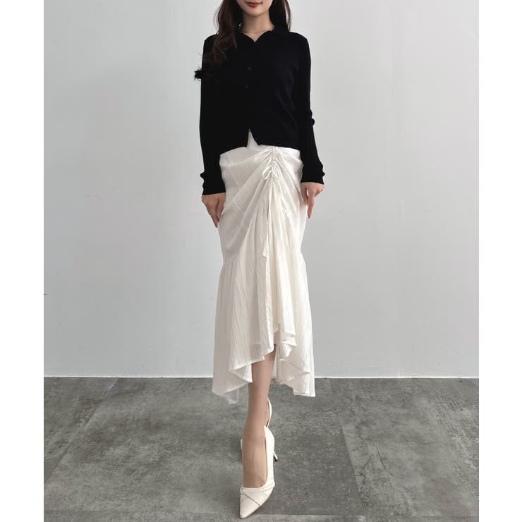 CENEA ドロストギャザーフレアスカート | JUNOAH | 詳細画像8 