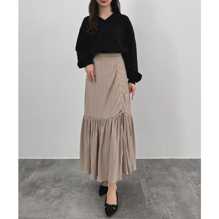 CENEA ドロストギャザーフレアスカート | JUNOAH | 詳細画像9 