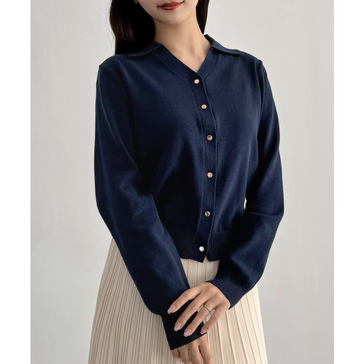 CENEA ポロネックカーディガン | JUNOAH | 詳細画像12 