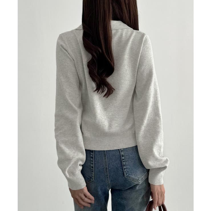 CENEA ポロネックカーディガン | JUNOAH | 詳細画像7 