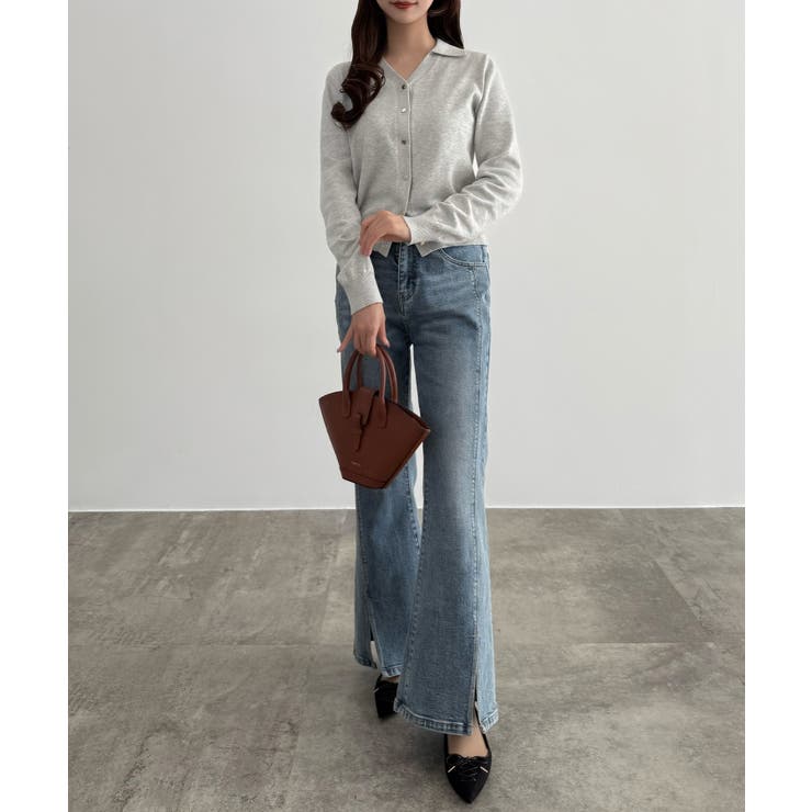 CENEA ポロネックカーディガン | JUNOAH | 詳細画像8 