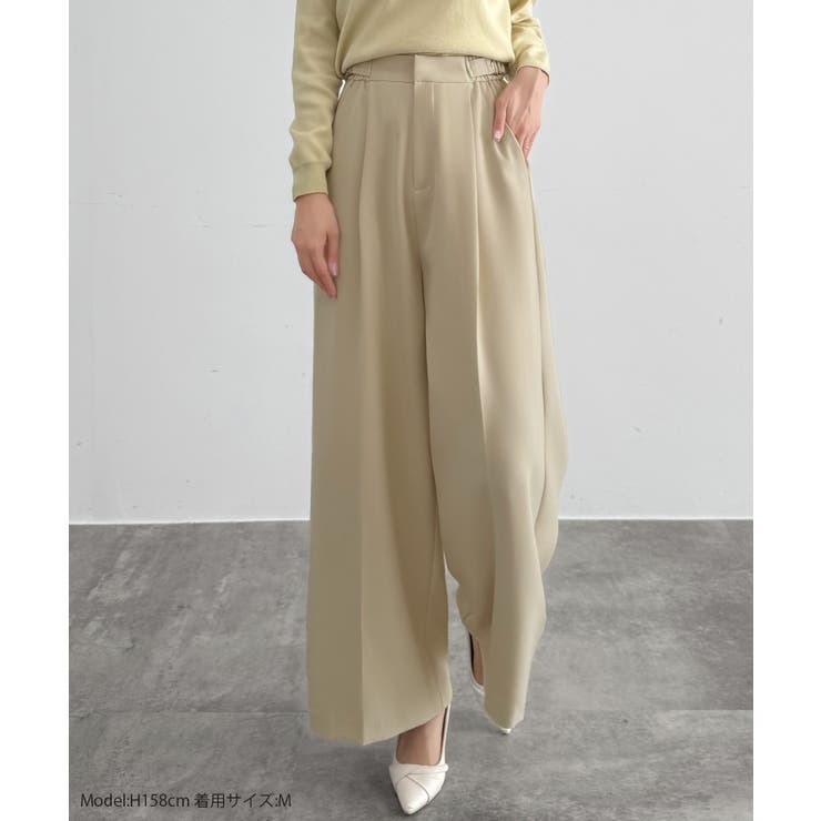 CENEA サイドベルトワイドストレートパンツ | JUNOAH | 詳細画像2 