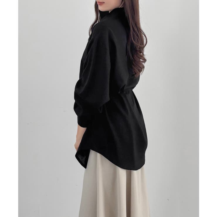 CENEA ベルト付きリネン混シャツ | JUNOAH | 詳細画像8 