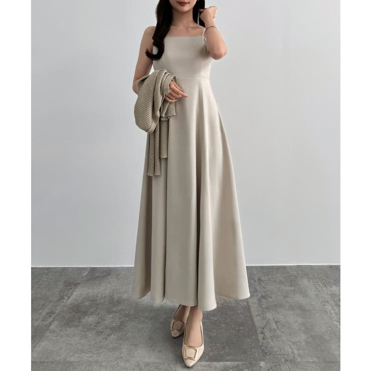 CENEA シアーラメニット＋フレアキャミワンピースSET | JUNOAH | 詳細画像7 