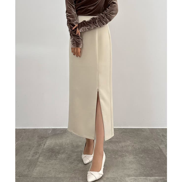 CENEA ハイウエストジップIラインスカート(通年生地) | JUNOAH | 詳細画像13 