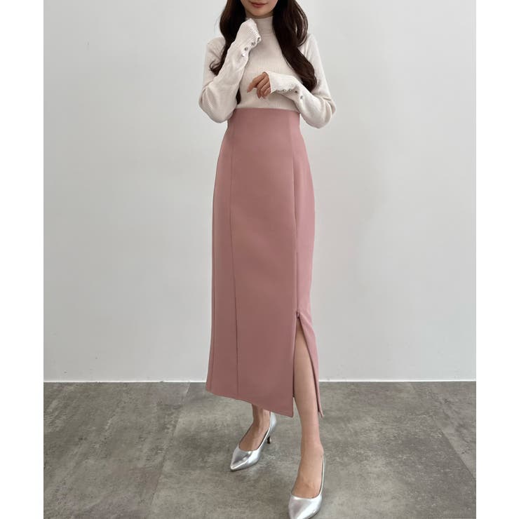 CENEA ハイウエストジップIラインスカート(通年生地) | JUNOAH | 詳細画像16 