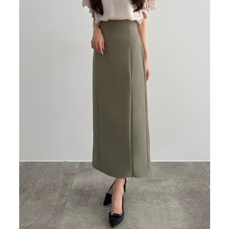 CENEA ハイウエストジップIラインスカート(通年生地) | JUNOAH | 詳細画像25 