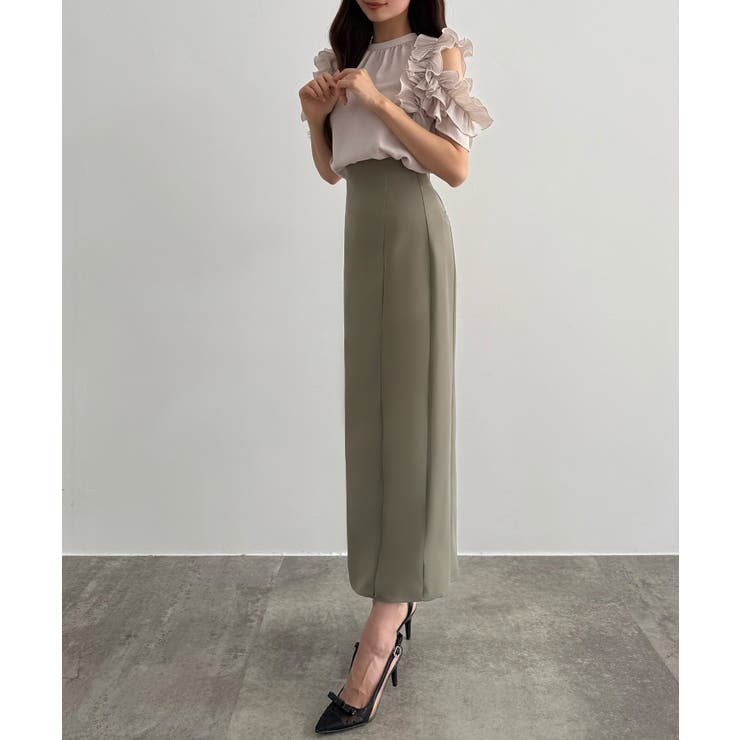 CENEA ハイウエストジップIラインスカート(通年生地) | JUNOAH | 詳細画像26 