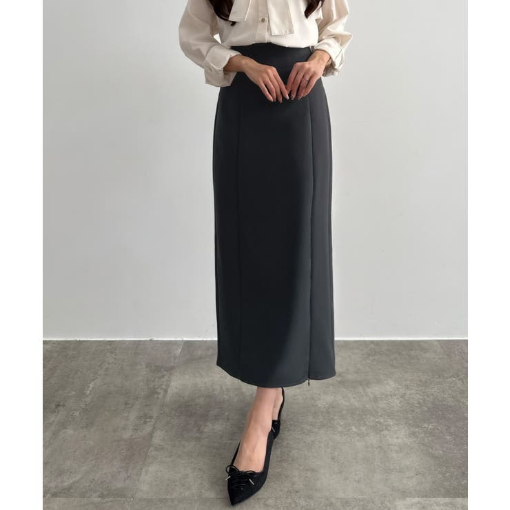 CENEA ハイウエストジップIラインスカート(通年生地) | JUNOAH | 詳細画像29 