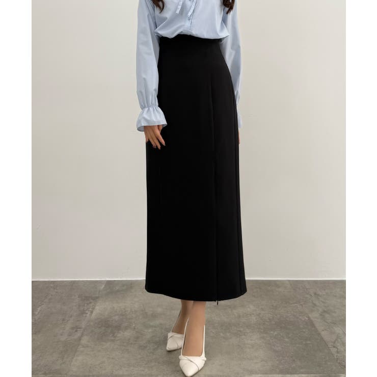 CENEA ハイウエストジップIラインスカート(通年生地) | JUNOAH | 詳細画像5 